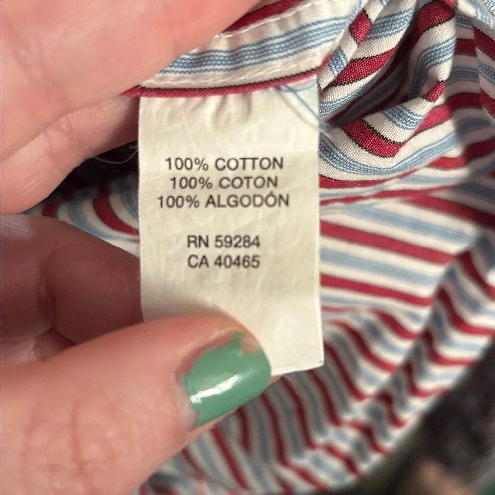 Lot of The Children's Place Boys Striped Oxford Button Up Shirts, Large (10/12)